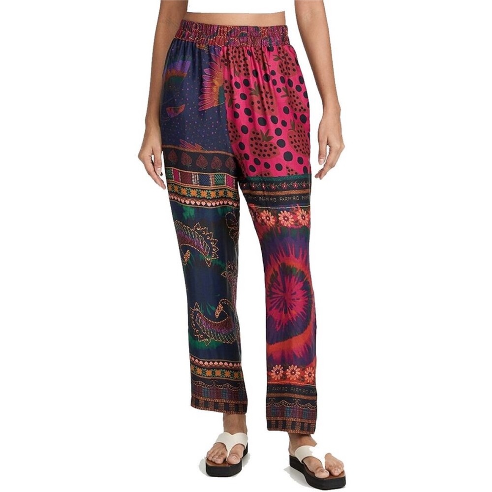 FARM RIO Mixed Scarves Viscose Pants (NWOT)